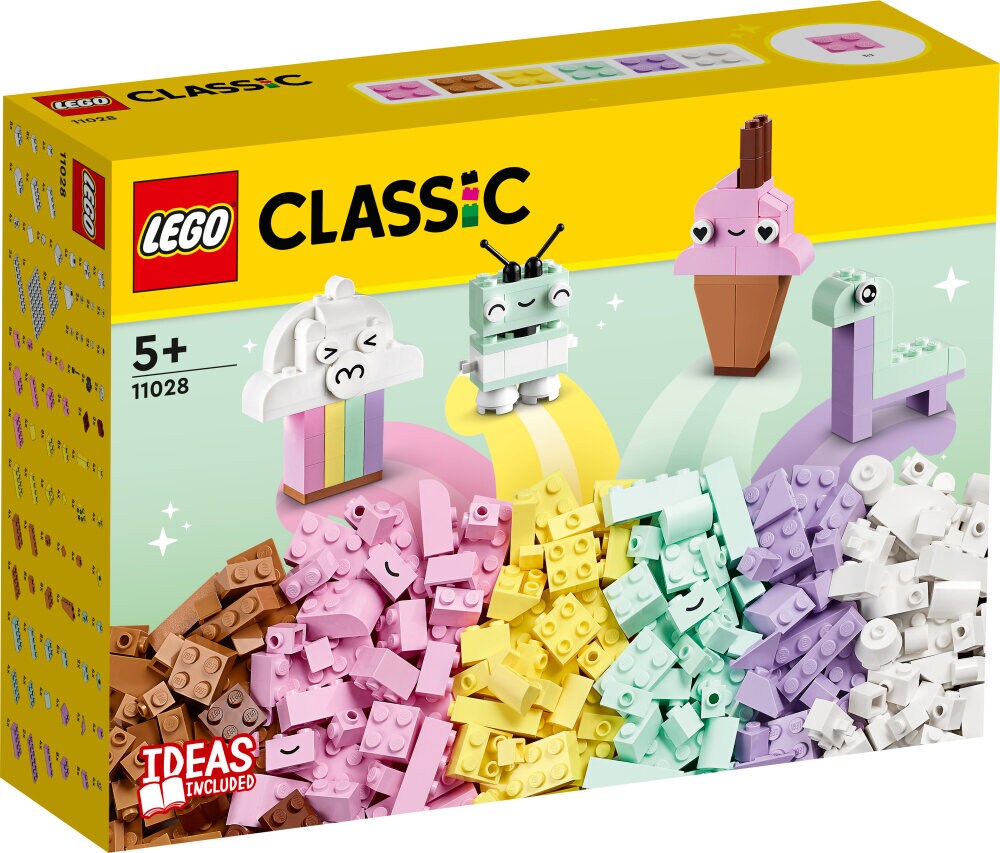 LEGO Classic - Kreativt sjov med pastelfarver 5+