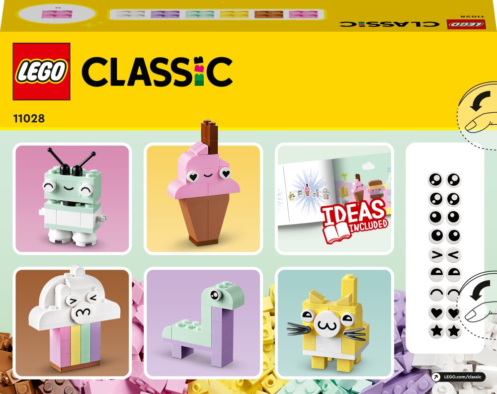 LEGO Classic - Kreativt sjov med pastelfarver 5+