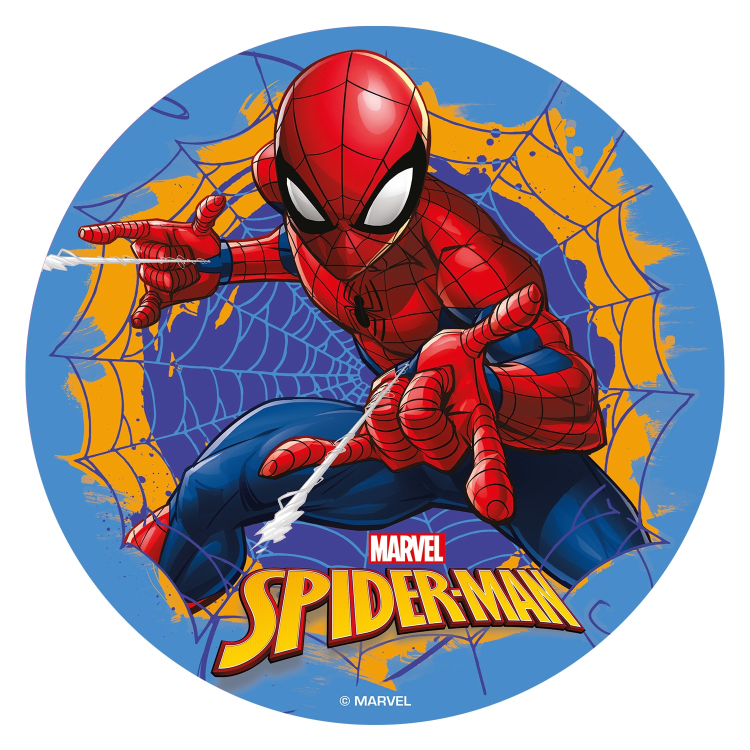 Kageprint Spiderman - Vaffelpapir 20 cm