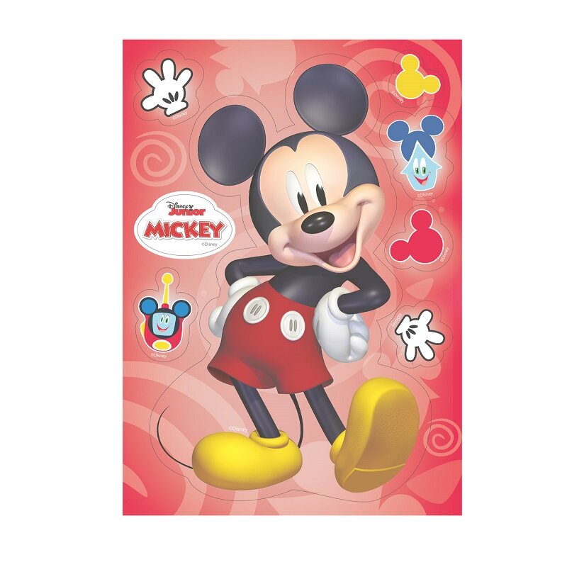 Mickey Mouse - Kagedekorationer af vaffelpapir 7 stk