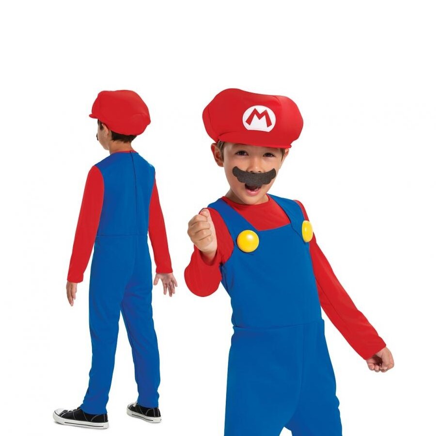 Super Mario Kostume 4-6 år