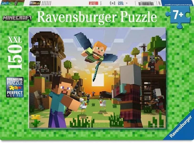 Ravensburger Puslespil - Minecraft Architecture and Adventure 150 brikker