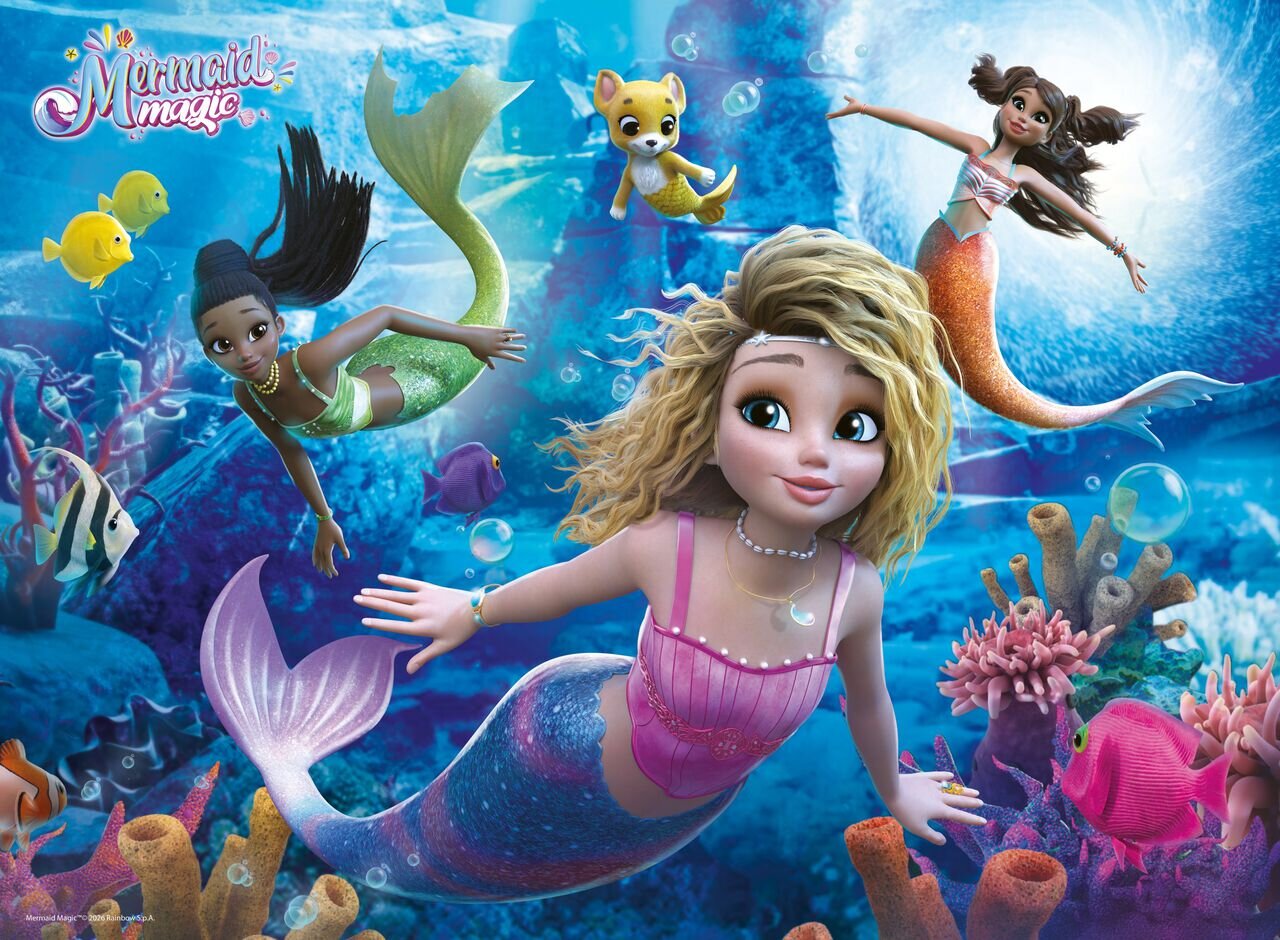 Ravensburger Puslespil - Mermaid Magic 200 brikker