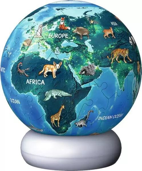 Ravensburger 3D Puslespil - Jordklode med nattelys 72 brikker