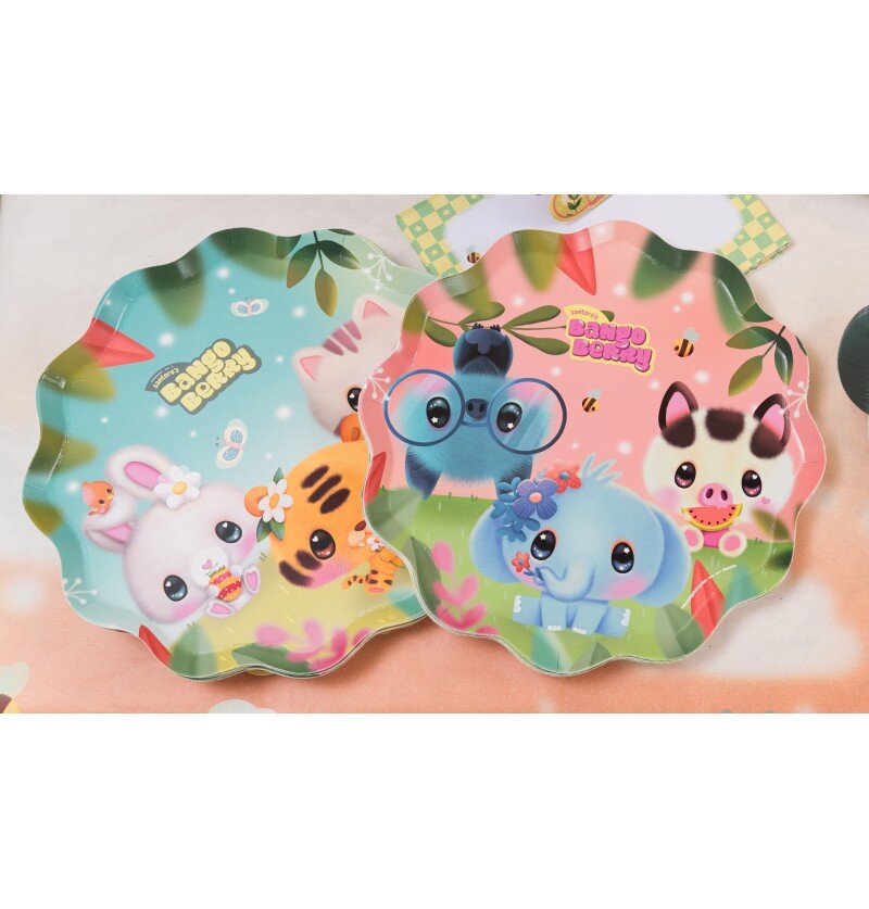 Bangoberry - Paptallerkener 8 stk