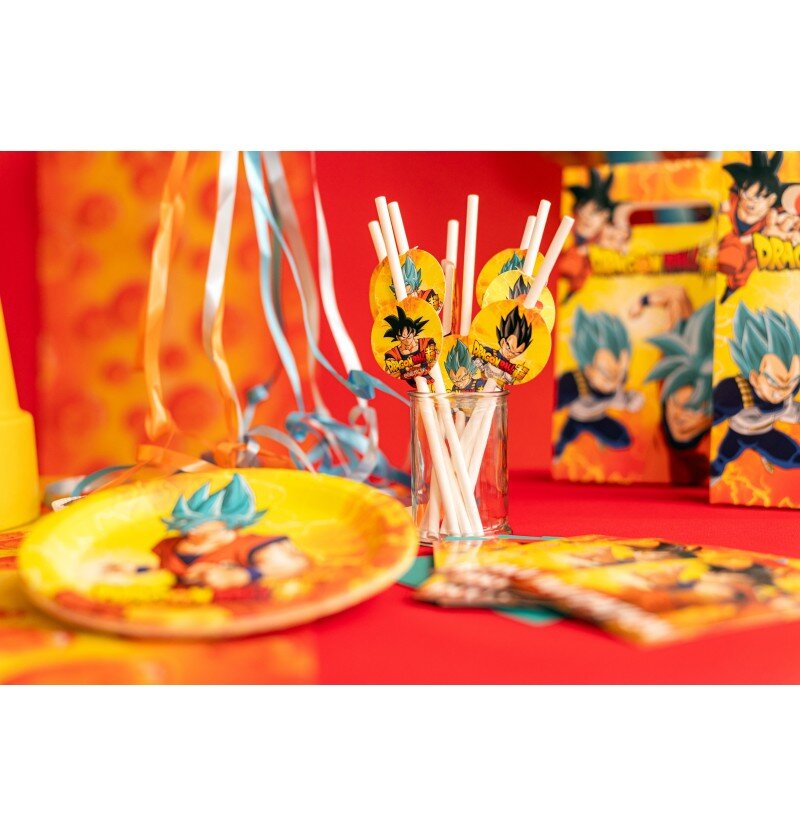 Dragon Ball - Papsugerør 8 stk