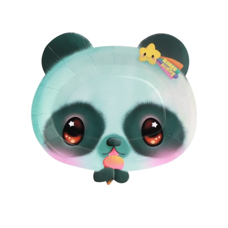 Bangoberry - Pally Panda paptallerkener 8 stk