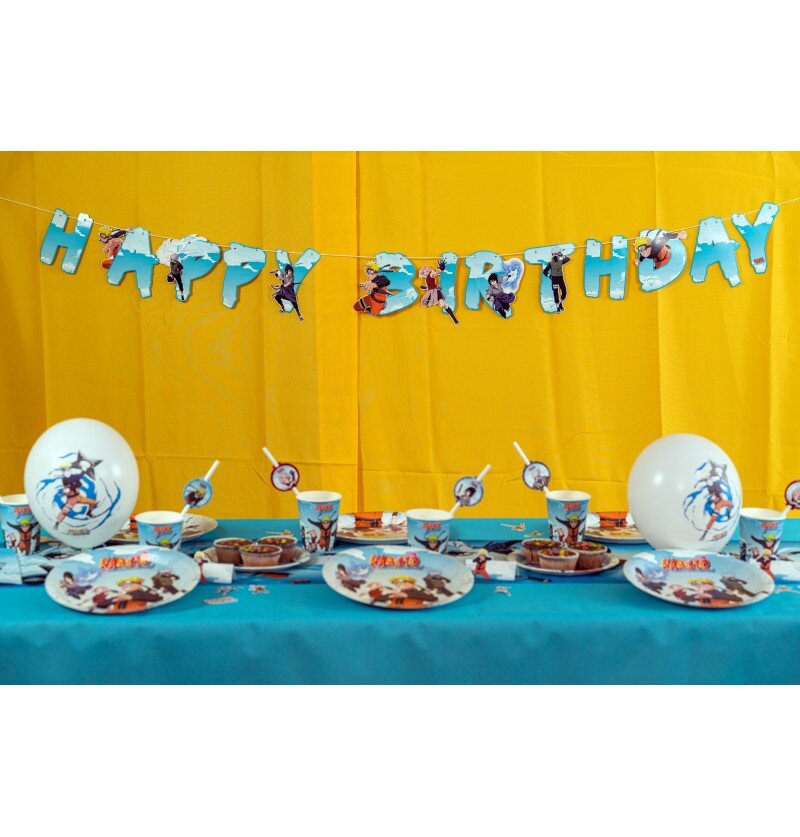 Naruto - Guirlande Happy Birthday 200 cm