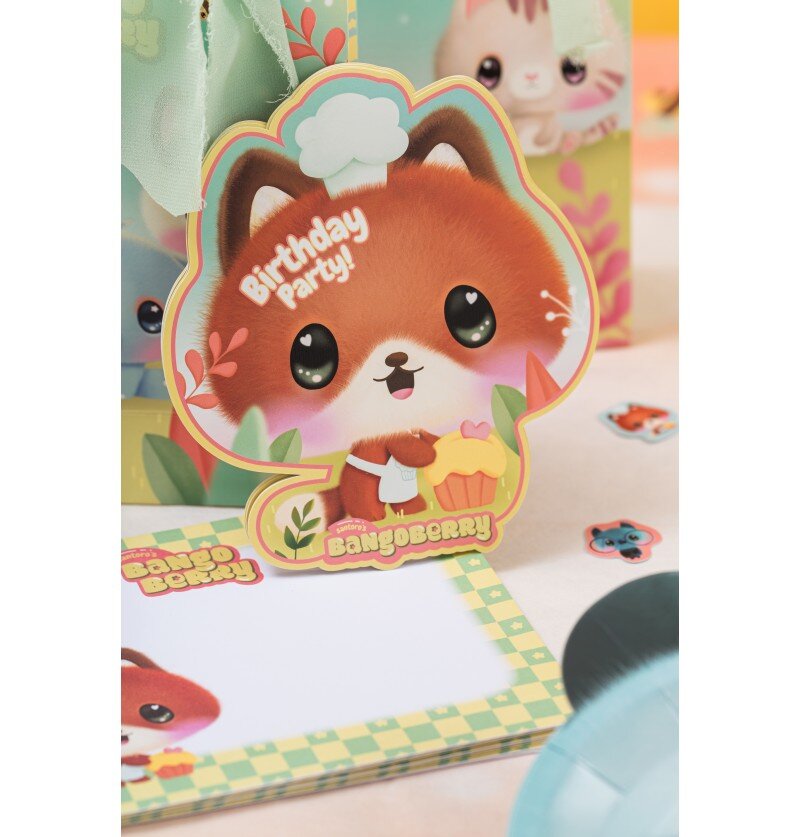 Bangoberry - Invitationskort med kuverter 8 stk