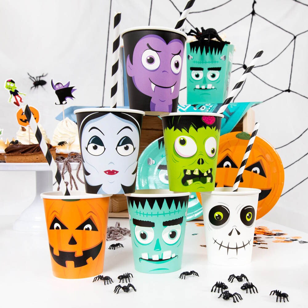 Halloween Monsters Papkrus 6 stk