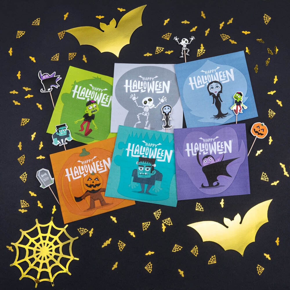 Halloween Monsters Servietter 12 stk
