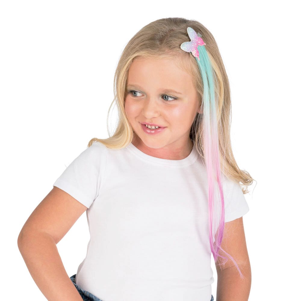 Sommerfugl hårklip med extensions