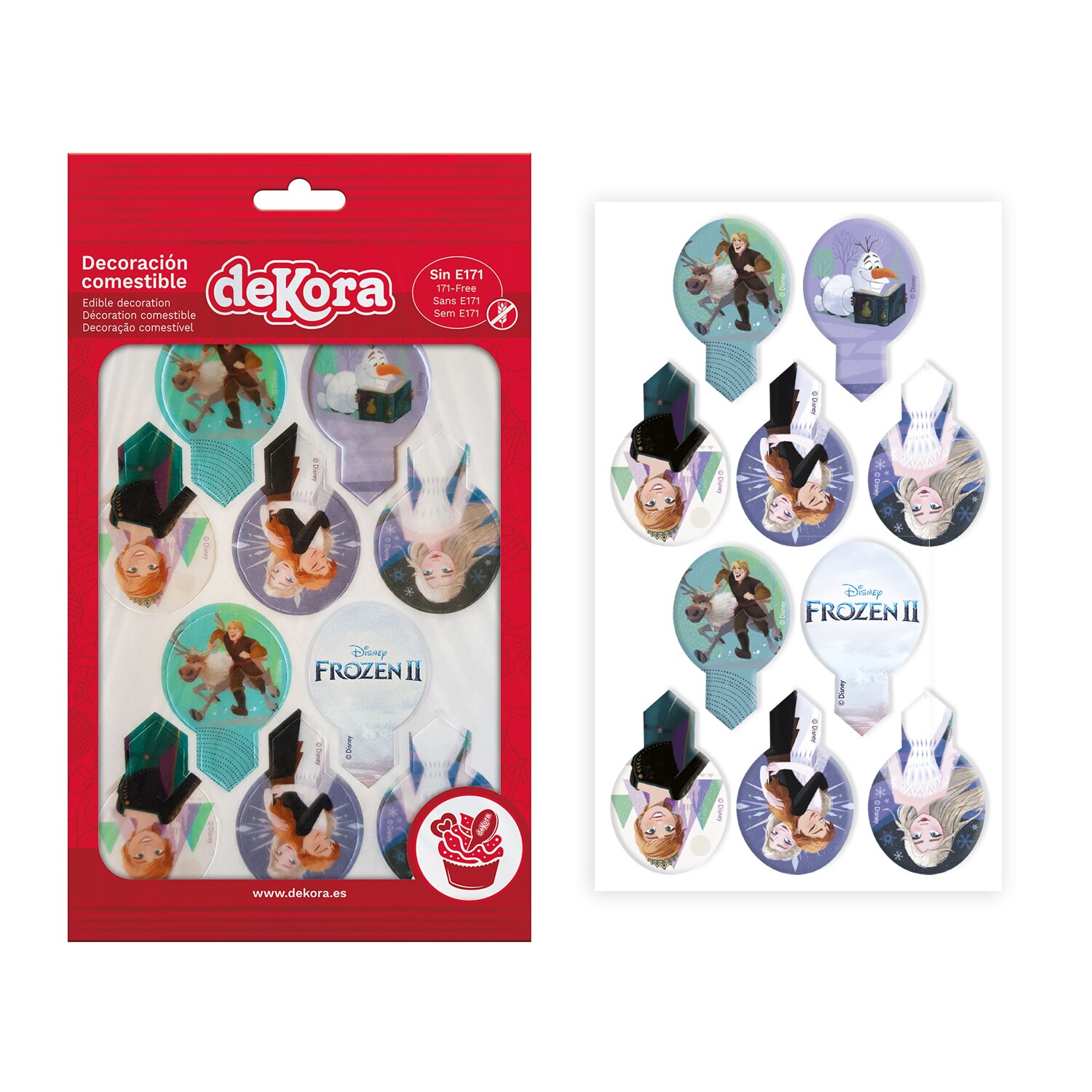 Disney Frost - Muffindekorationer Vaffelpapir 20 stk