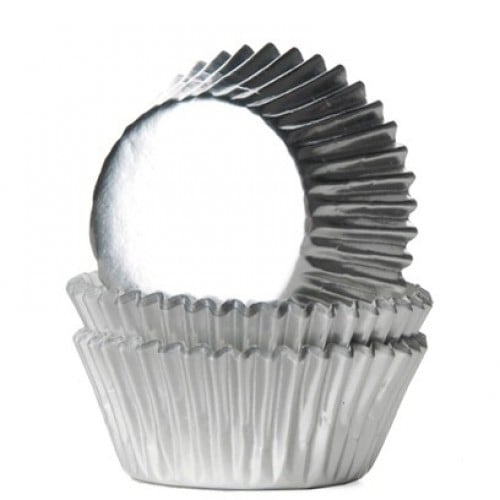 Muffinforme Mini - Metallic Sølv 36 stk