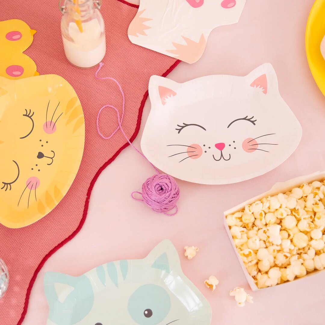 Kat Formede Tallerkener 6 stk