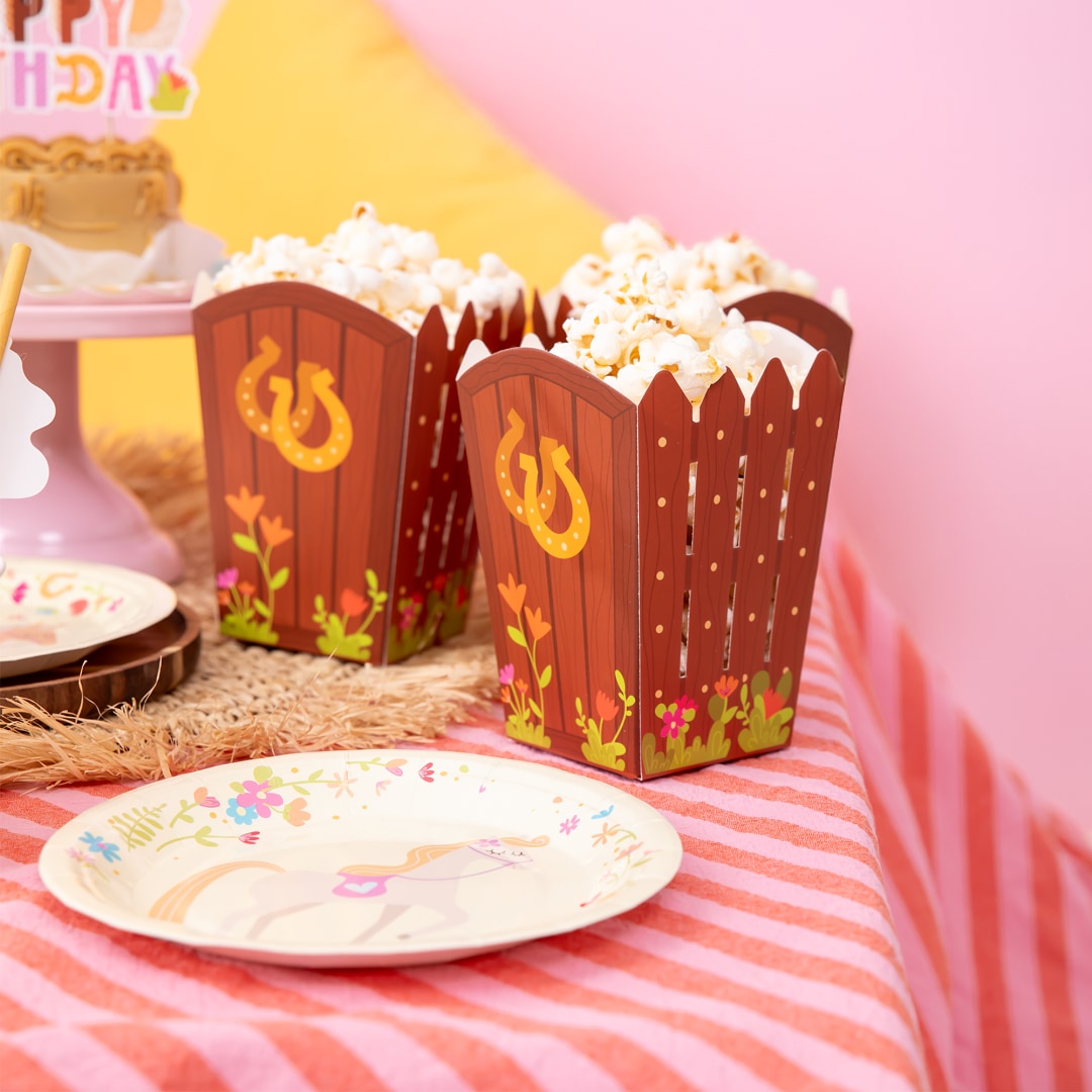 Heste - Popcornbægre 6 stk