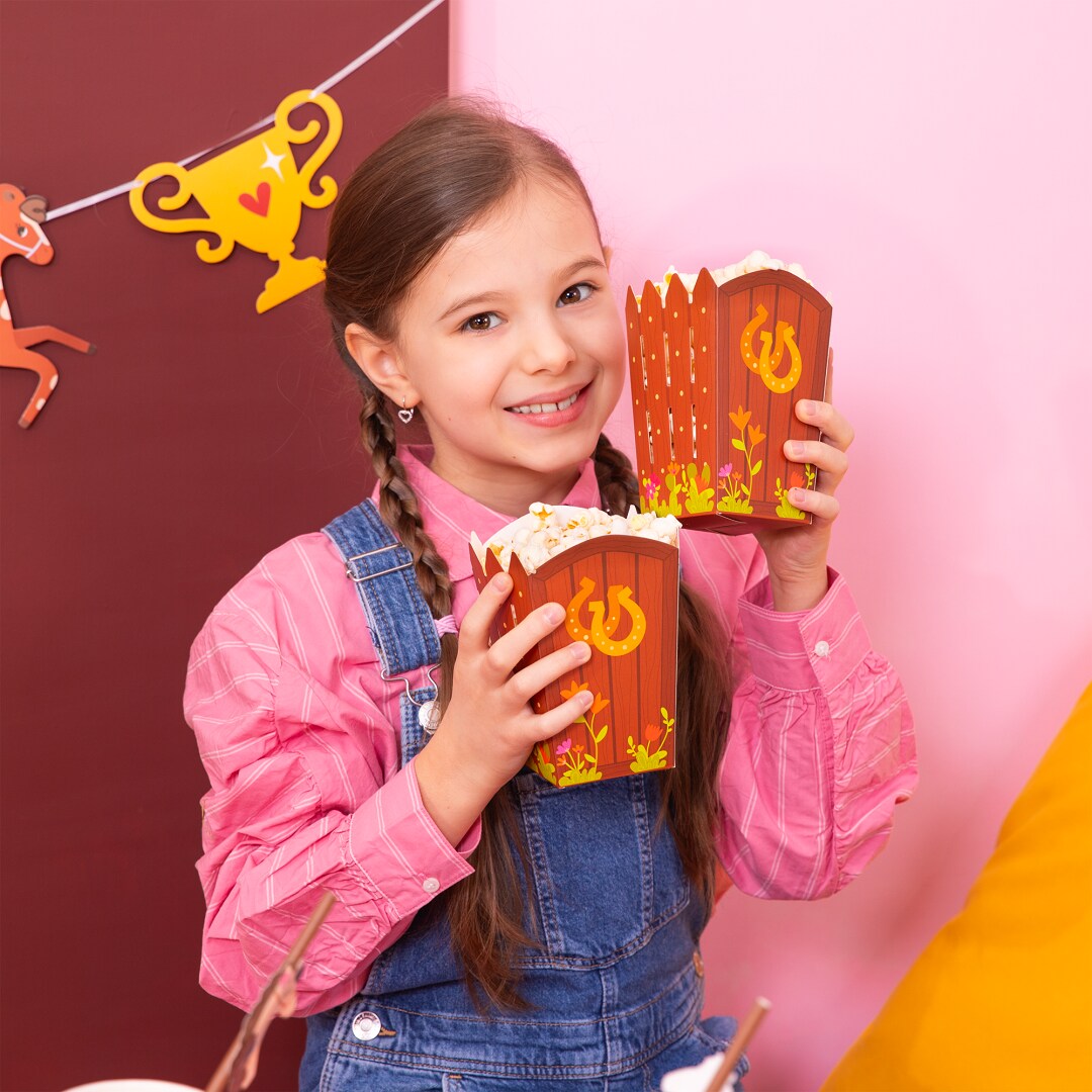 Heste - Popcornbægre 6 stk