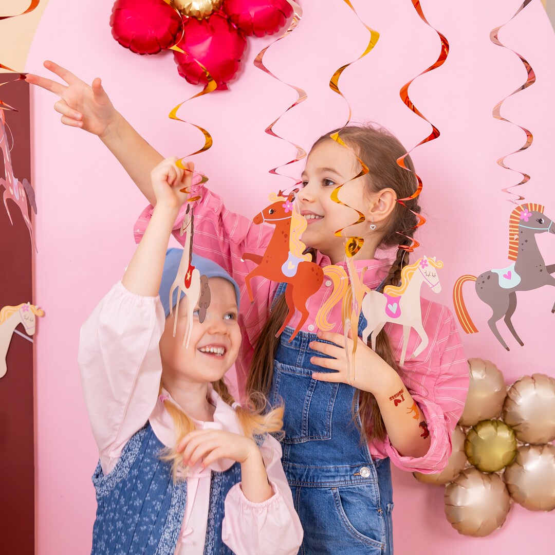 Hængende dekorationer med heste 6 stk