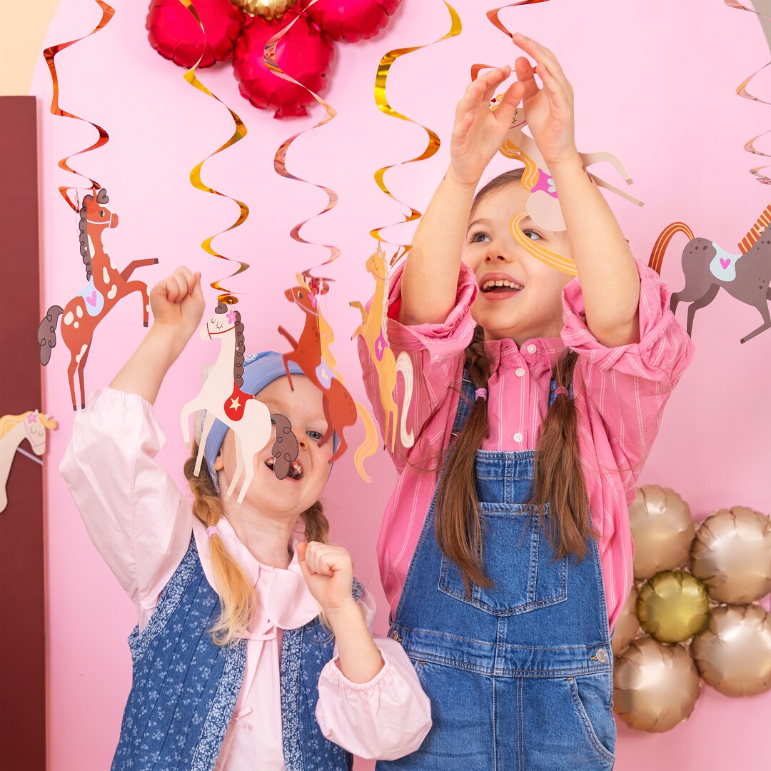 Hængende dekorationer med heste 6 stk