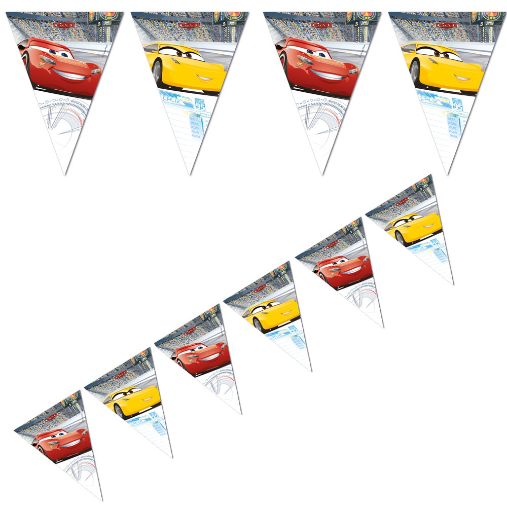 Disney Cars 3 - Flagguirlande 230 cm