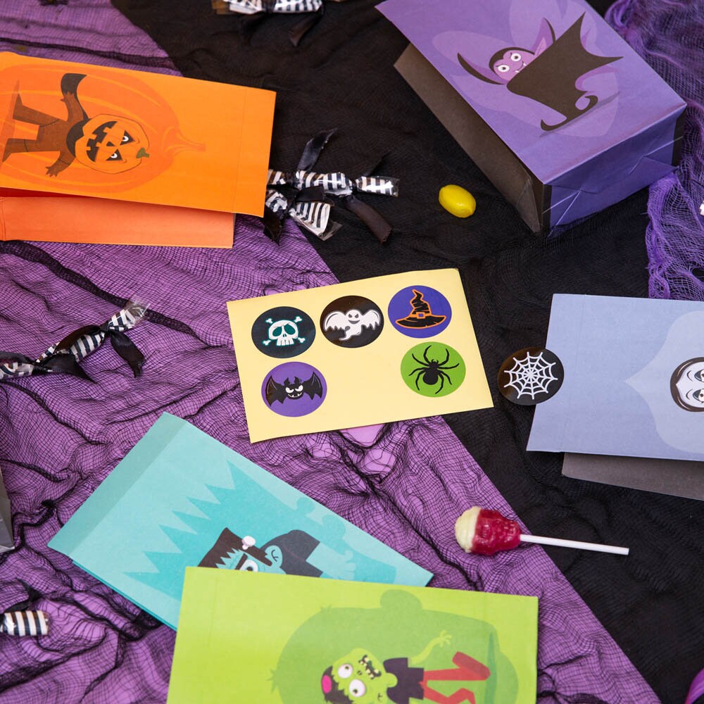 Halloween Monsters Slikposer 6 stk