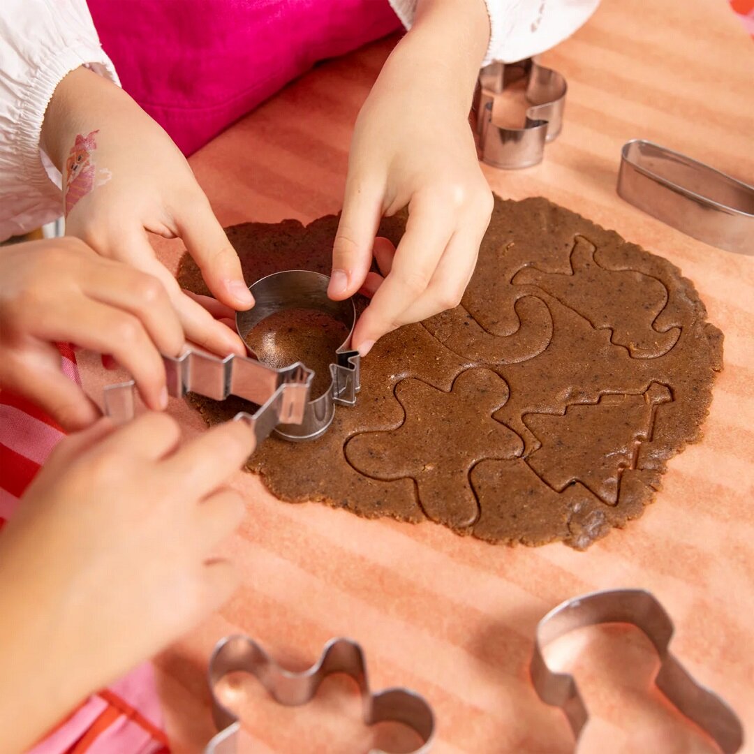 Peberkageforme af stål 6 stk