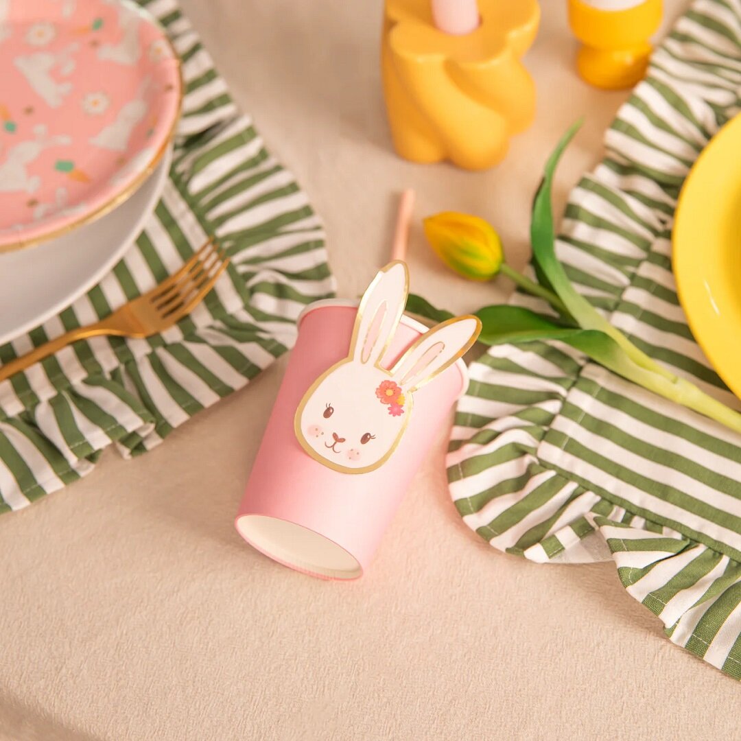 Papkrus Påskeharer 220 ml, 6 stk