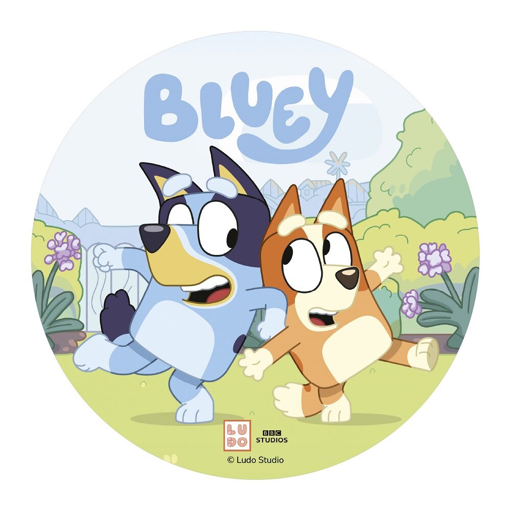 Kageprint Bluey - Vaffelpapir 20 cm