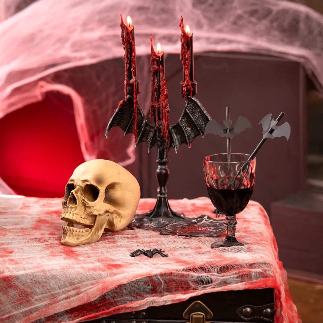 Papsugerør Sorte Flagermus 12 stk