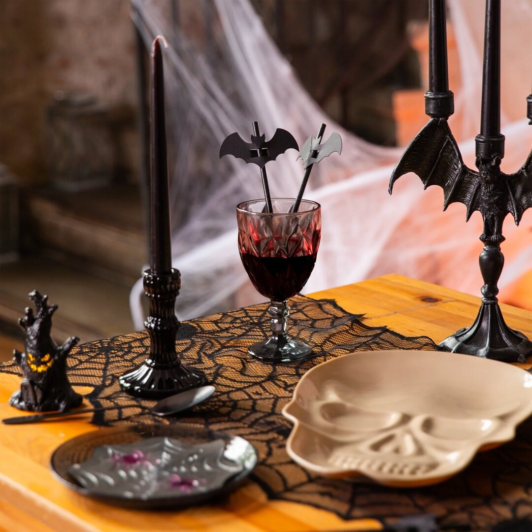 Papsugerør Sorte Flagermus 12 stk