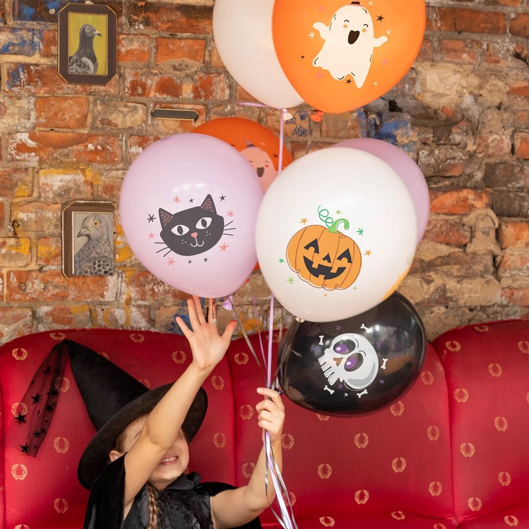 Halloweenballoner 8 stk
