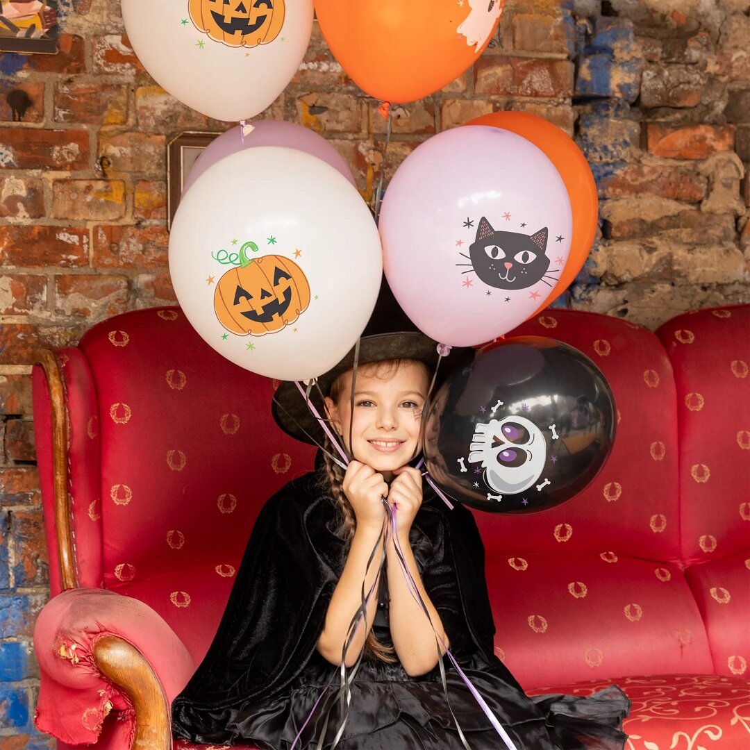 Halloweenballoner 8 stk