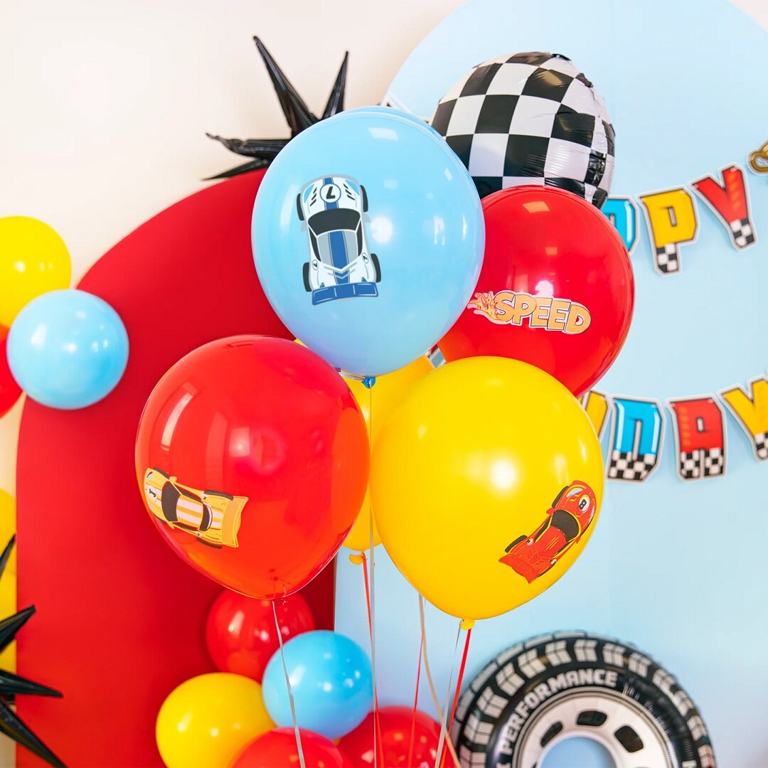 Racing Car Ballonmix 7 stk