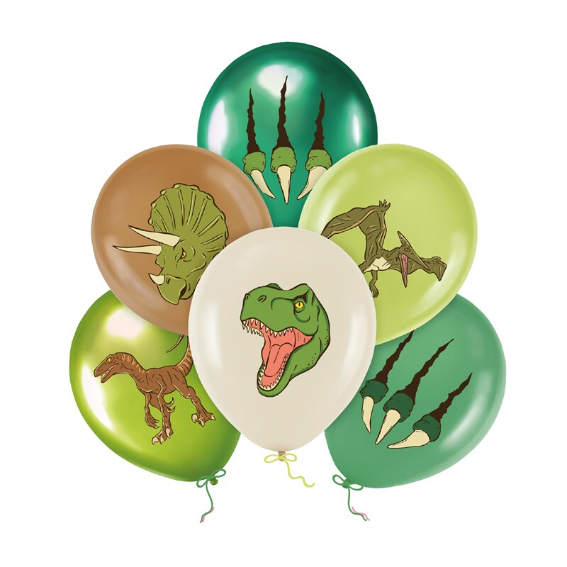 Balloner Dinosaurer 6 stk