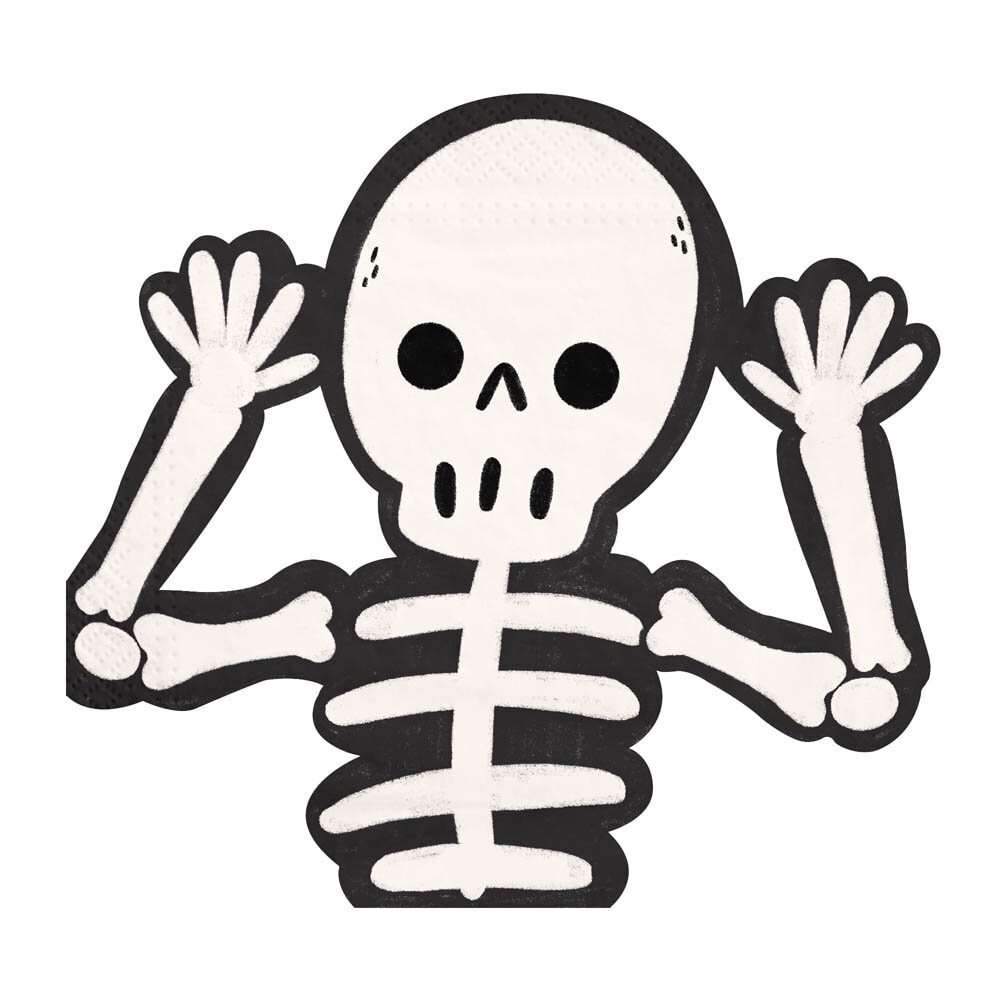 Spooky Friends Servietter Skelet 12 stk
