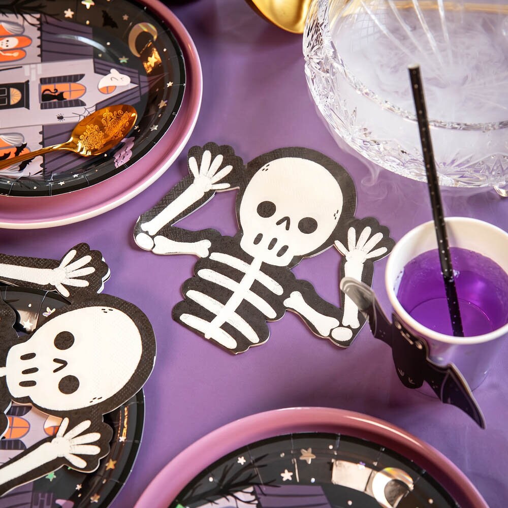 Spooky Friends Servietter Skelet 12 stk