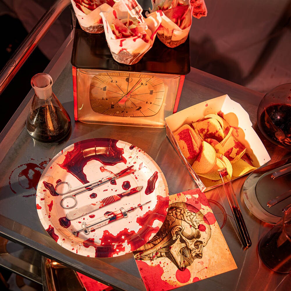 Bloody Night Paptallerkener 6 stk