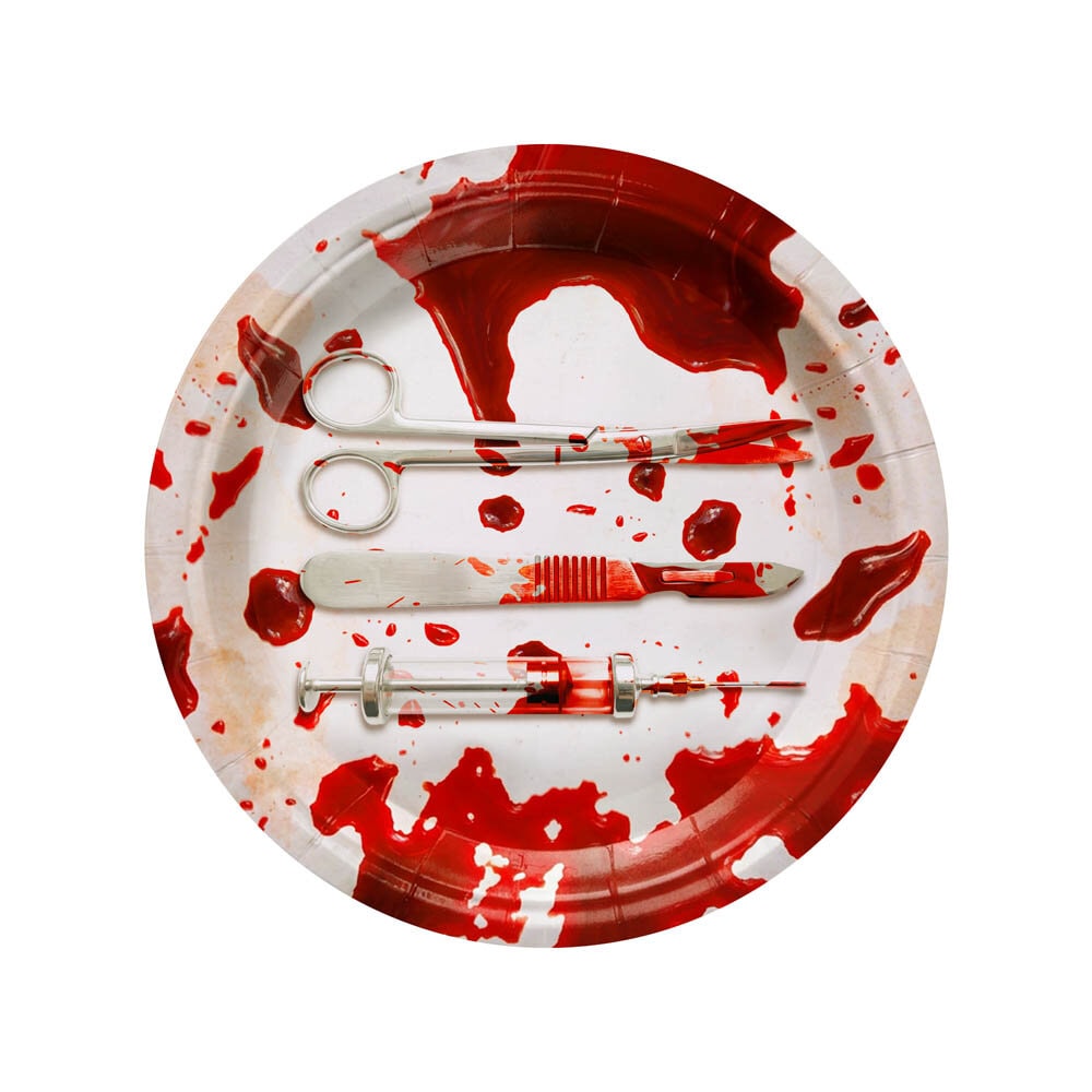 Bloody Night Paptallerkener 6 stk