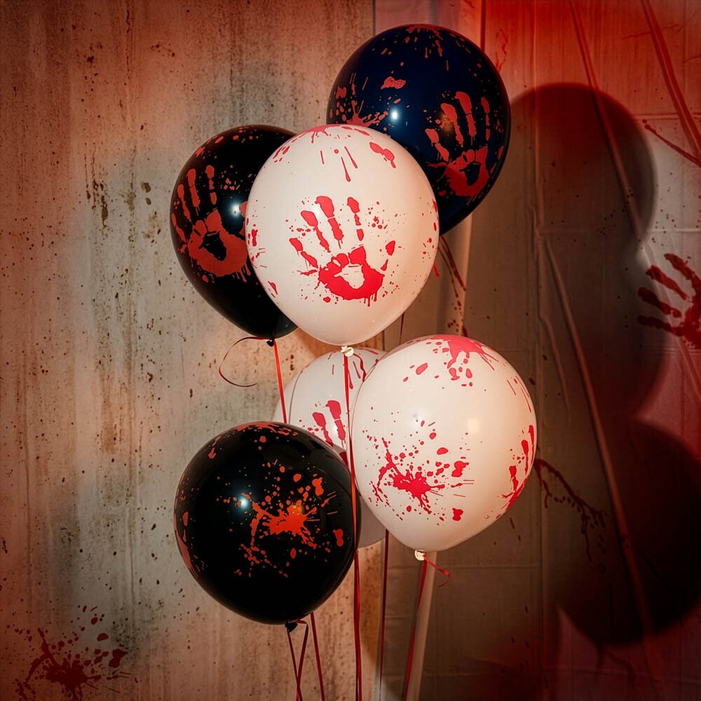Bloody Night Balloner 6 stk