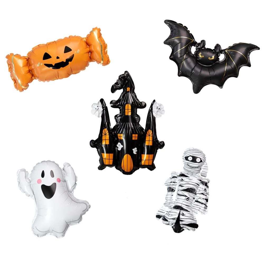 Folieballoner Halloween 5 stk