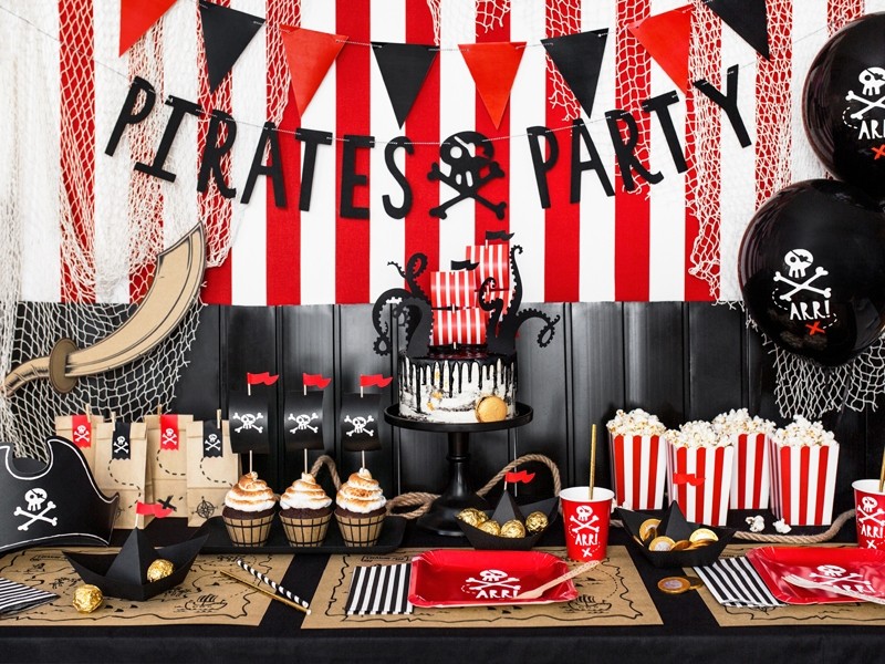 Pirates Party - Slikposer i papir 6 stk