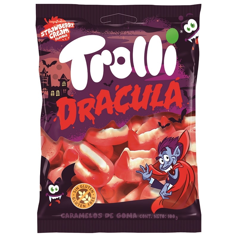 Trolli - Dracula tænder 100 gram