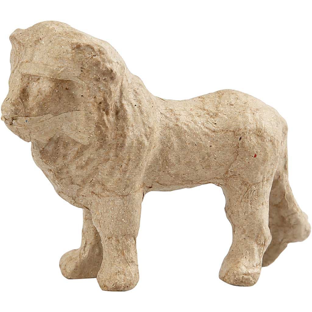 Byggesæt - Papirfigur løve 13 cm