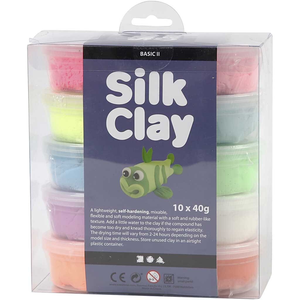 Silk Clay® - blandede farver 10 stk.
