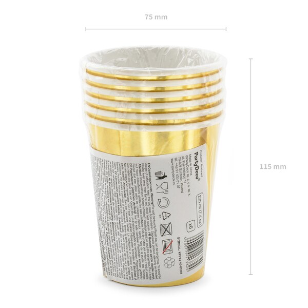 Guld 40 år - Papkrus 6 stk