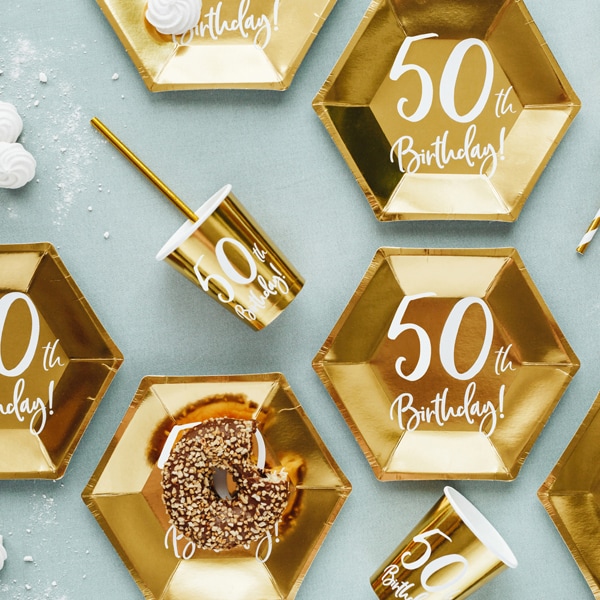 Guld 50 år - Papkrus 6 stk
