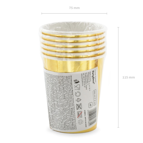 Guld 50 år - Papkrus 6 stk