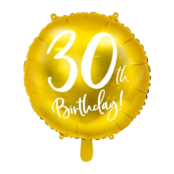 Guld 30 år - Folieballon 45 cm