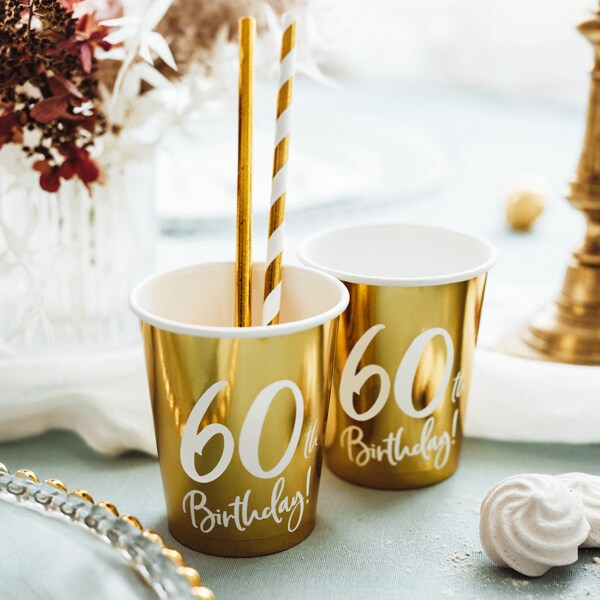 Guld 60 år - Papkrus 6 stk