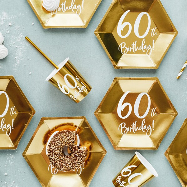 Guld 60 år - Papkrus 6 stk